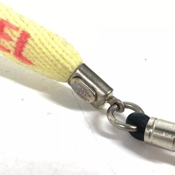 CHANEL Eyewear Sunglasses Glasses 00T glass cord glasses strap Canvas yellow - Picture 6 of 9